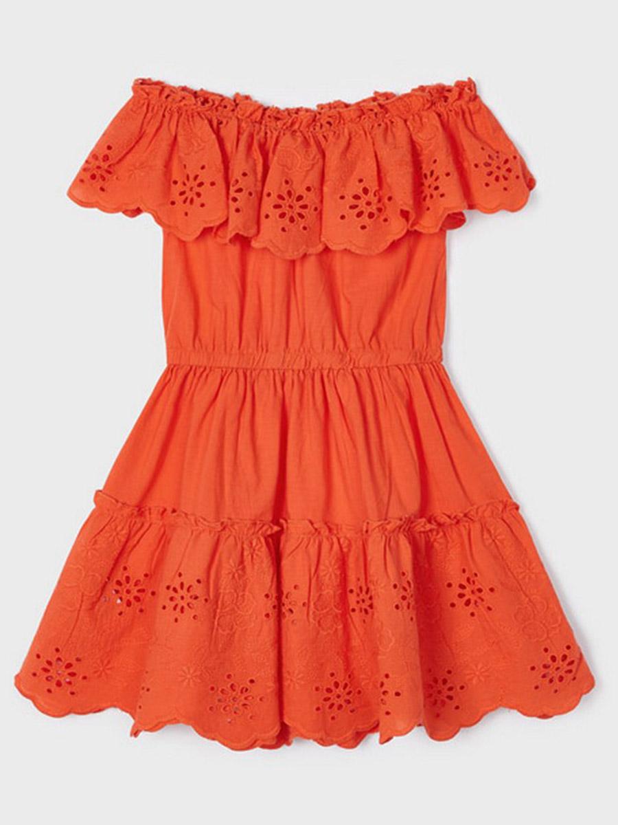 Платье Mayoral, размер 3 года, цвет оранжевый 3.929/88 - фото 2