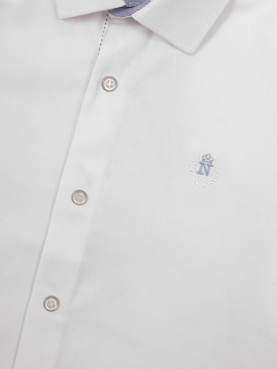 Рубашка Noble People, размер 9, цвет белый 18603-164-5 - фото 8