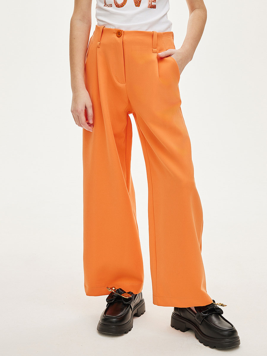 Брюки Y-clu', размер 16, цвет оранжевый Y19001 - фото 1