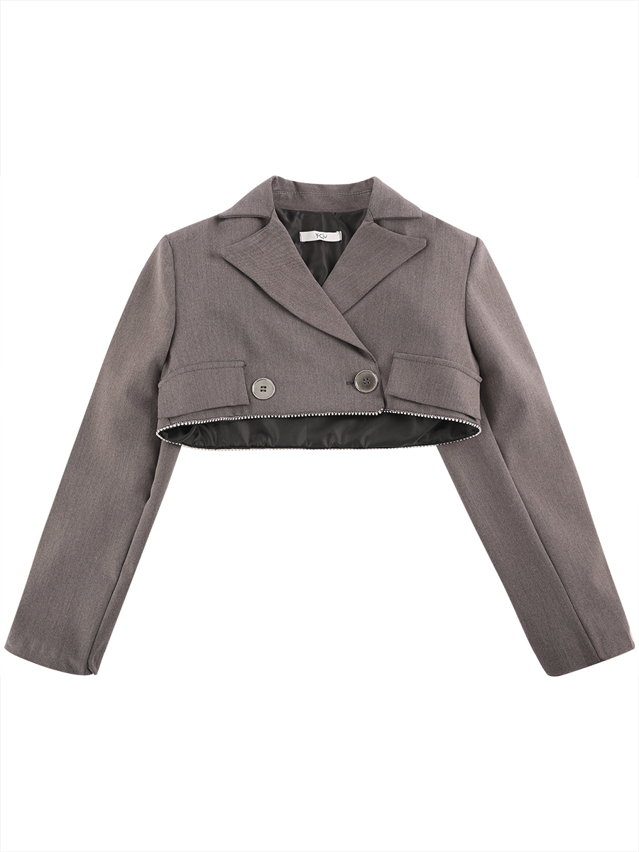Пиджак Y-clu', размер 8, цвет серый Y20092 - фото 5