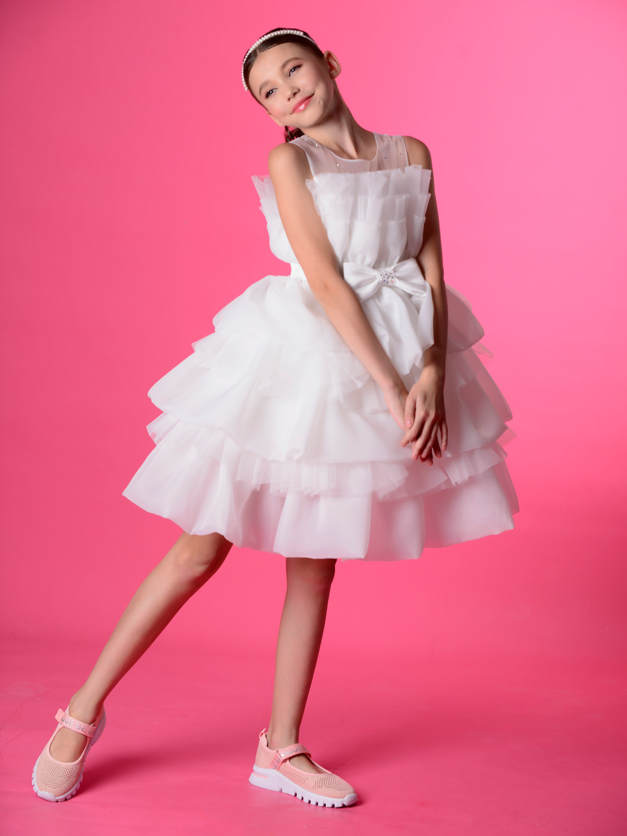 Платье Lila Style, размер 8, цвет бежевый Зефирка - фото 6