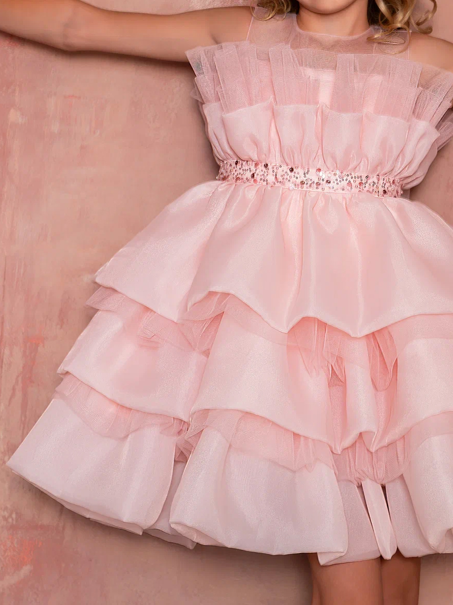 Платье Lila Style, размер 7, цвет розовый Зефирка - фото 14