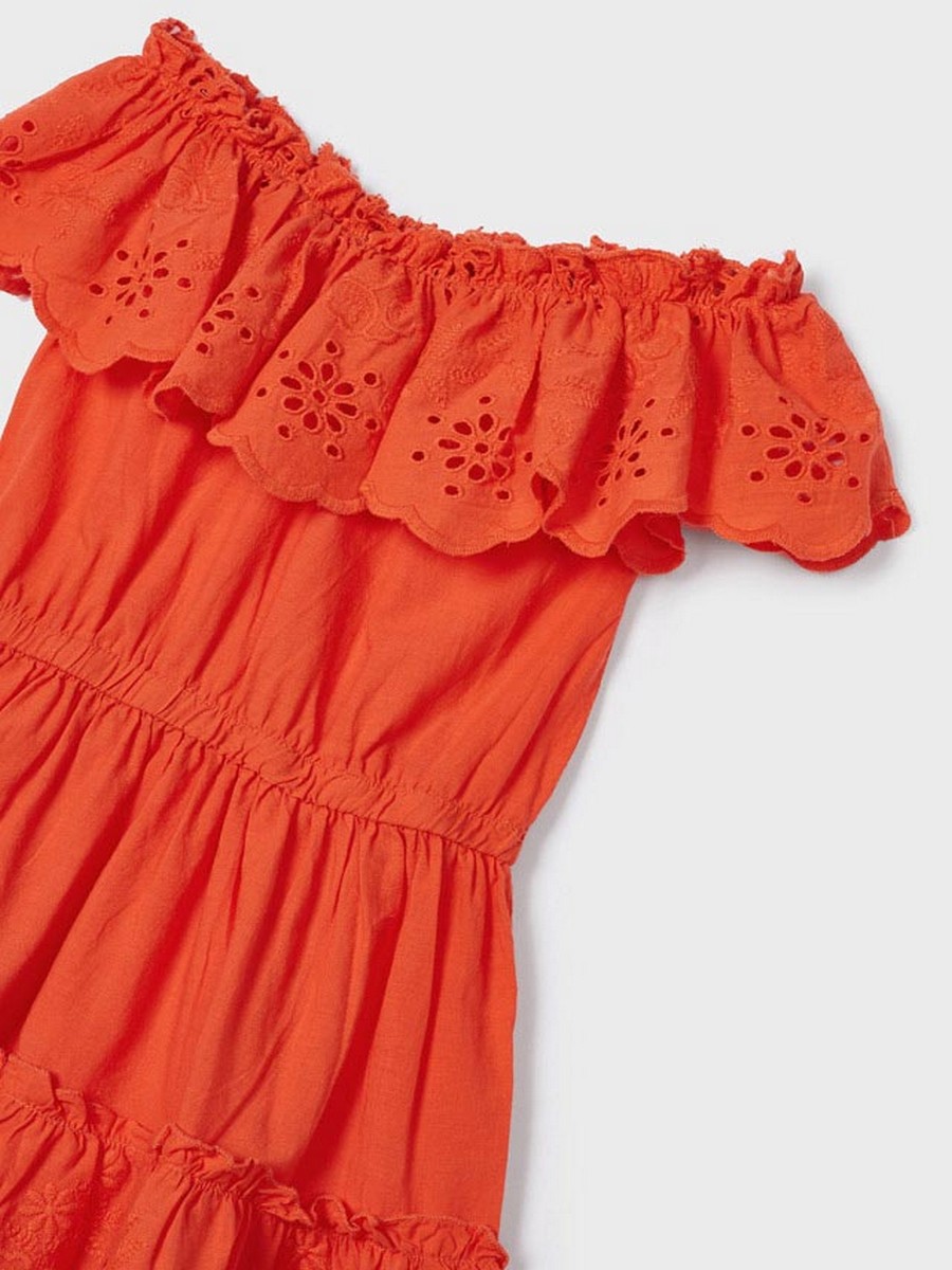 Платье Mayoral, размер 3 года, цвет оранжевый 3.929/88 - фото 4