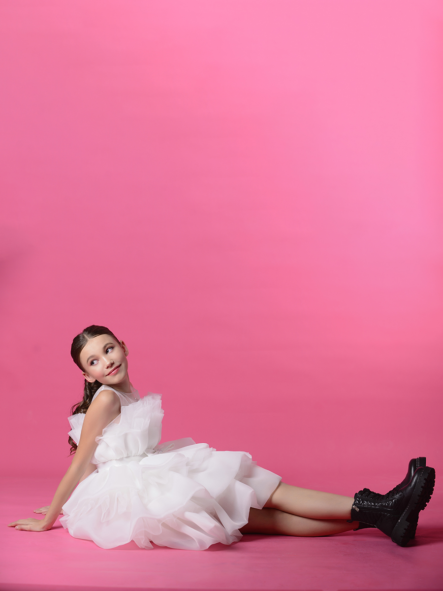 Платье Lila Style, размер 8, цвет бежевый Зефирка - фото 4