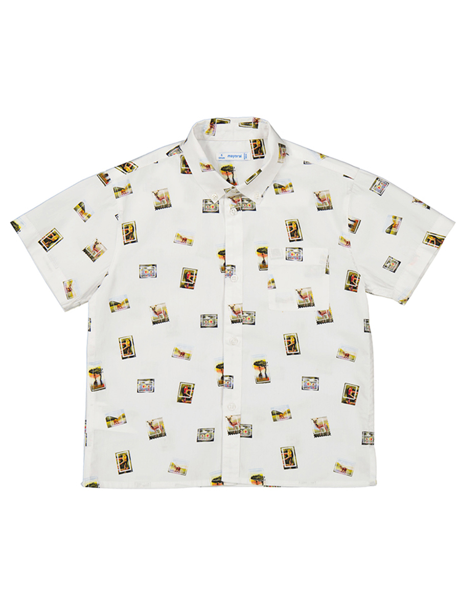 Рубашка Mayoral, размер 104, цвет разноцветный 3.162/42 - фото 2