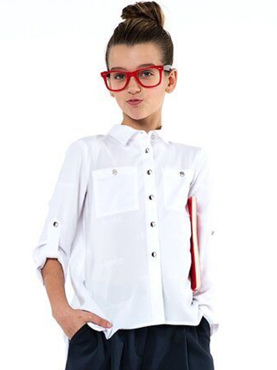Блуза Юные Фантазёры, размер 128, цвет белый 4061-10К - фото 1