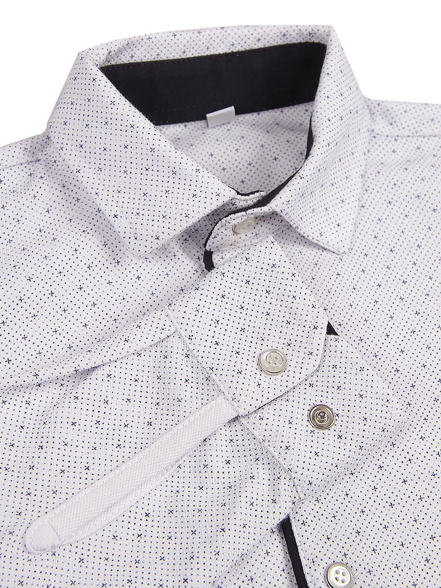 Рубашка Noble People, размер 104, цвет белый 19003-430 - фото 4