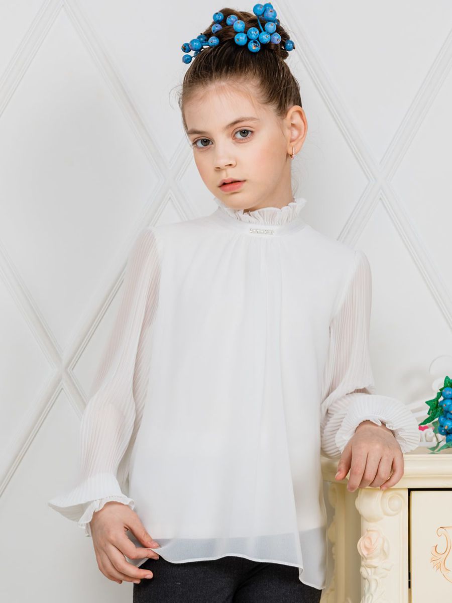 Блуза Юные Фантазёры, размер 152, цвет белый 462-9 - фото 1