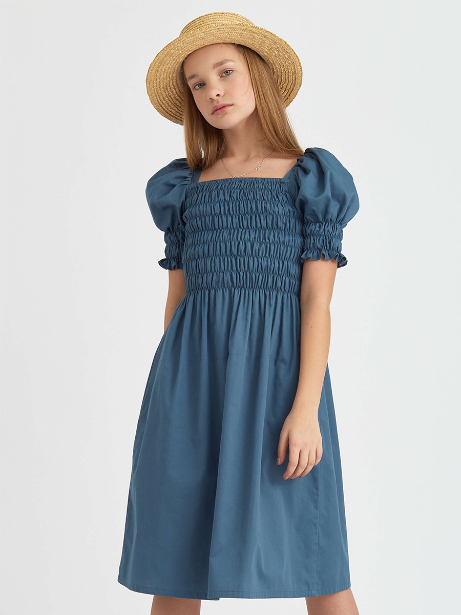 Платье Смена, размер 11, цвет синий 42065 - фото 1