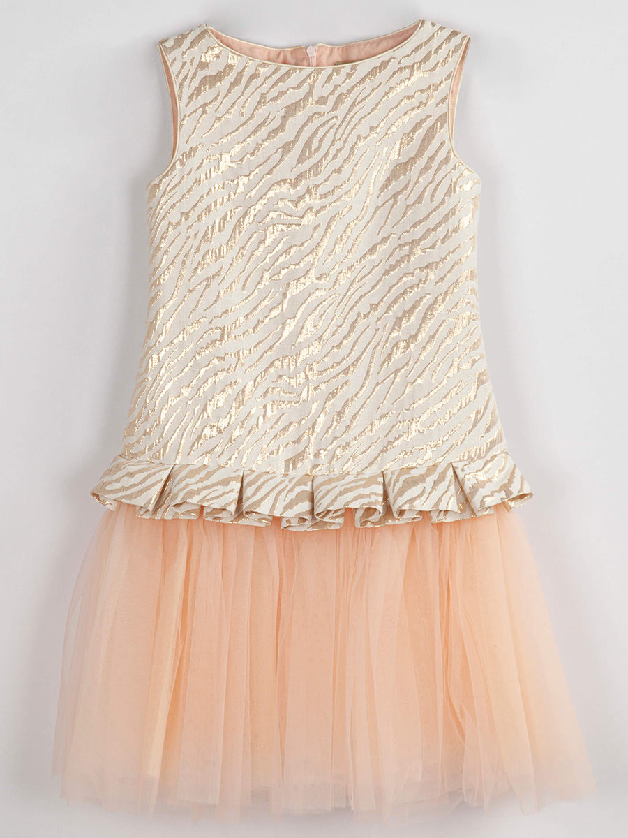Платье Смена, размер 122 (60), цвет оранжевый 21569 - фото 4