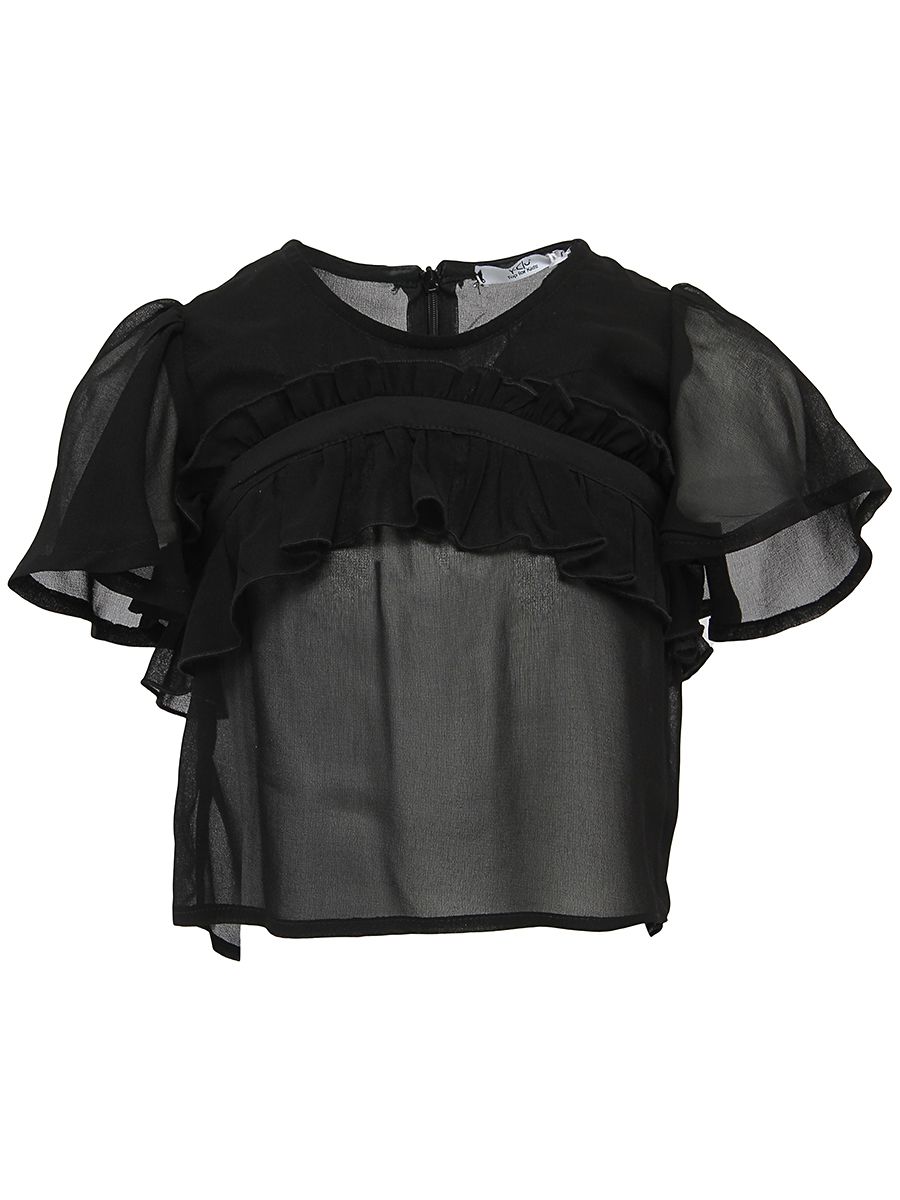 Блуза Y-clu', размер 104, цвет черный YB15369 - фото 1