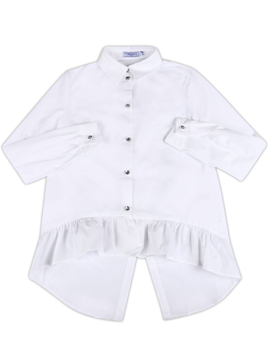 Блуза Смена, размер 146, цвет белый 19059 - фото 1
