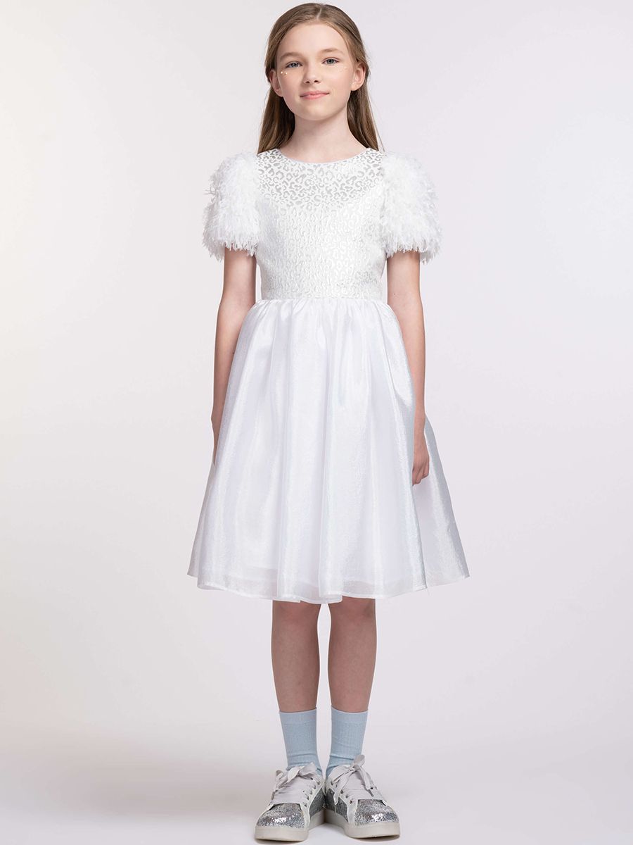 Платье Смена, размер 116-60, цвет белый 20543 - фото 3