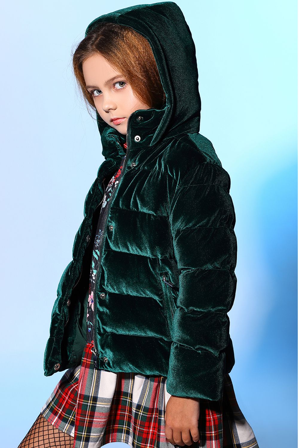 Куртка Y-clu', размер 98, цвет зеленый YB12530 - фото 1